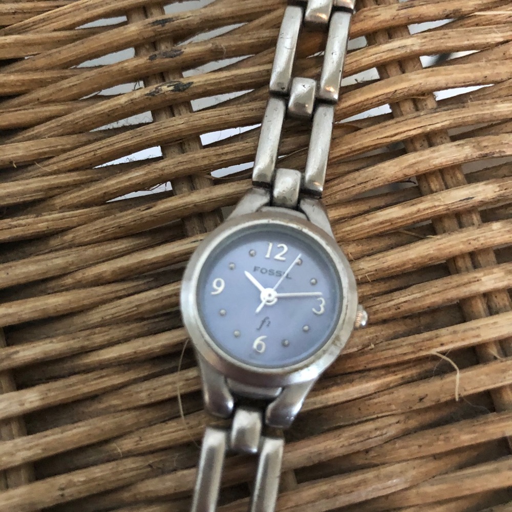 Blue Fossil Watch